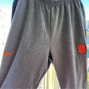 Nike Dryfit Warm Team Tapered Blue Syracuse Orange Thick Sweatpants, Size XL